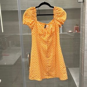 H&M Orange Floral Sundress